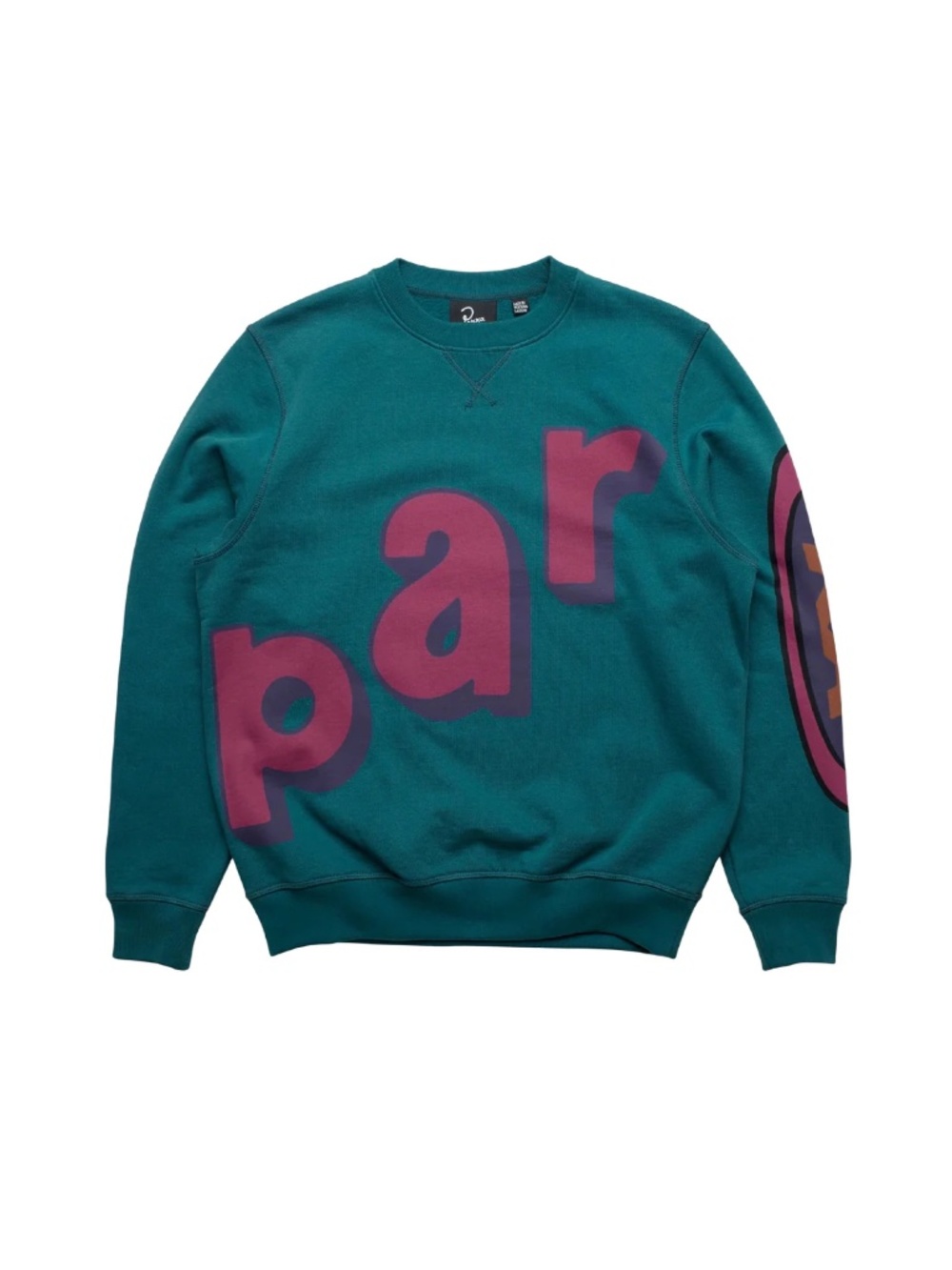 By Parra Loudness Crew Neck Sweatshirt - Coral Blue, Medium